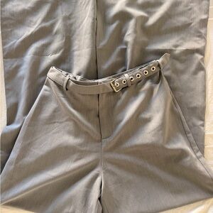 Princess Polly Elegant Gray Trousers